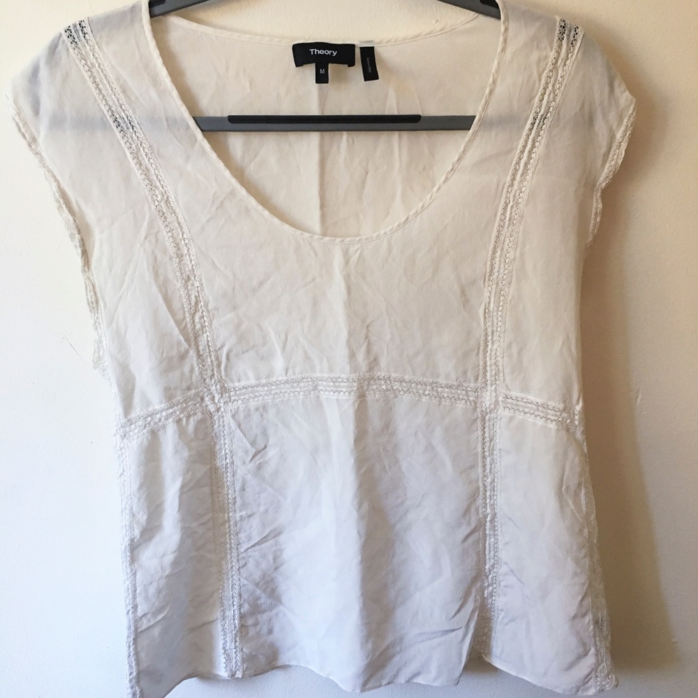 Silk Theory Simplistic White Blouse